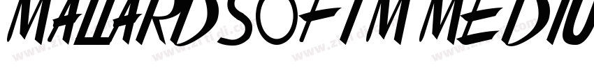 Mazzard Soft M Mediu字体转换